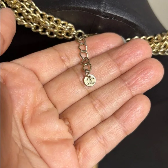 Elegant Gold Tone Statement and Tortoiseshell Necklace - Picture 5 of 8